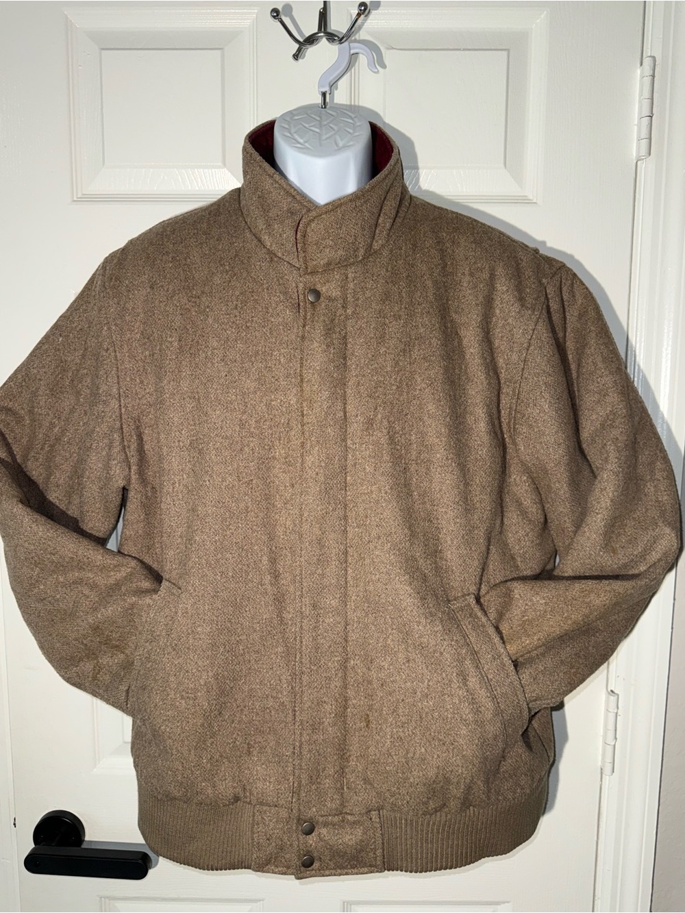 Aberdeen Wool Blend Bomber Jacket Men’s Size 46
